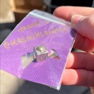 Pandora I LOVE YOU 💛 silver with gold heart block charm